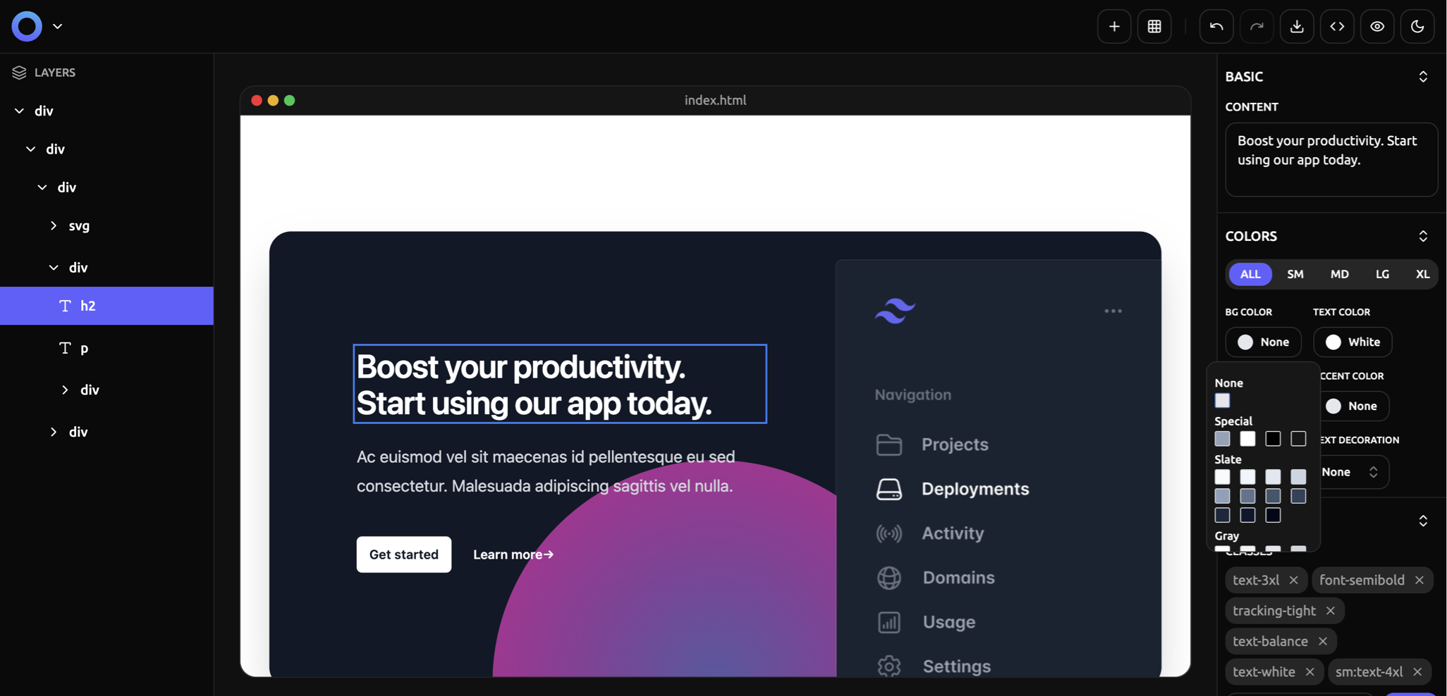 Project preview